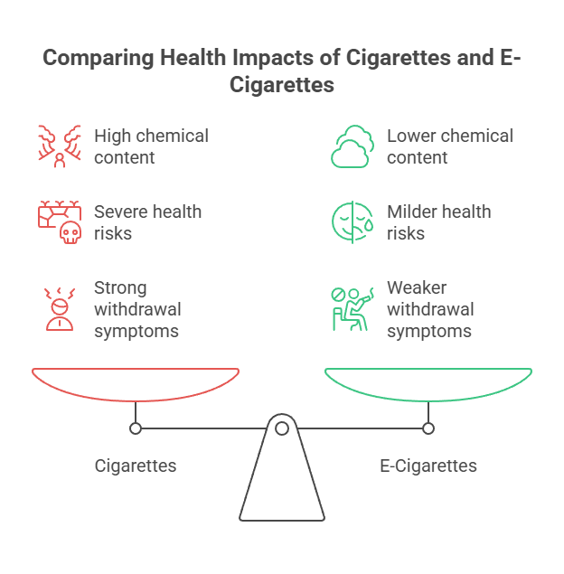 What Is in Cigarettes? 2 Comparing Health Impacts of Cigarettes and E-Cigarettes
