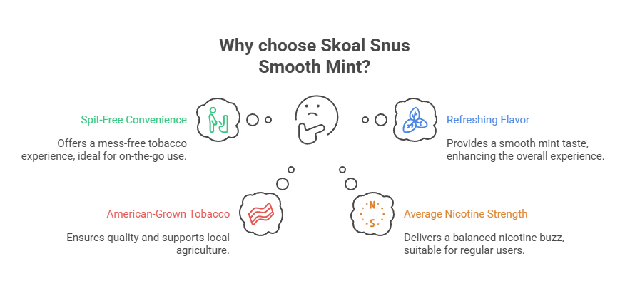 Skoal Snus Smooth Mint 4 Why choose Skoal Snus Smooth Mint