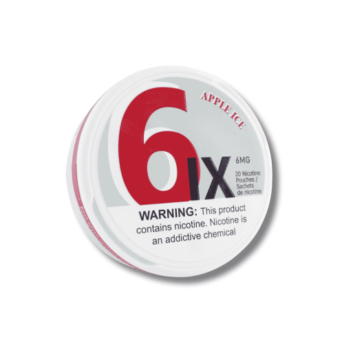 6ix 6mg Apple Ice Nicotine Pouches