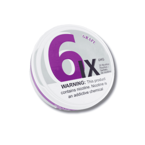 6ix 6mg Grape Nicotine Pouches