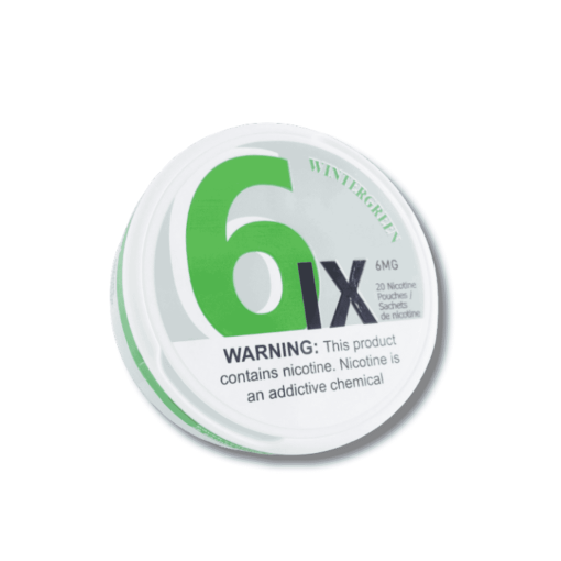 6ix 6mg Wintergreen Nicotine Pouches