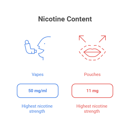 Vapes vs Nicotine Pouches: Which Is Better? 4 Nicotine Content