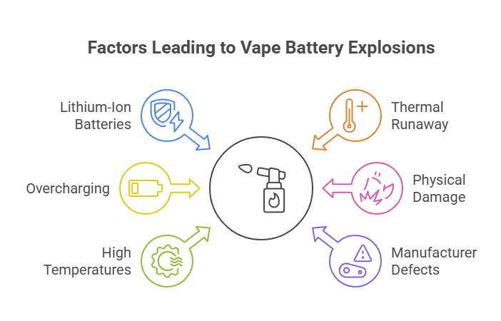 Can Vapes Explode? Find Out The Truth 3 Factors Leading to Vape Battery Explosions