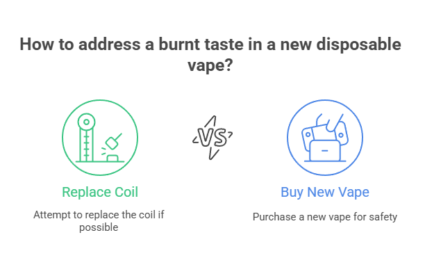 Why Does My Vape Taste Burnt? 4 How to address a burnt taste in a new disposable vape