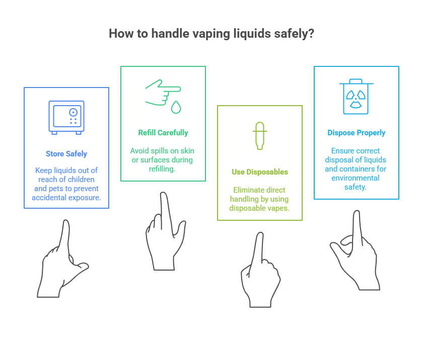 How Vapes Affect Your Body 5 How to handle vaping liquids safely