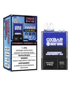 Oxbar Rocky Vapour 10000 Strawberry Raspberry Ice