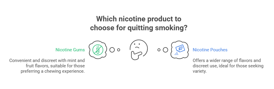 Nicotine Gum vs Pouches 3 Which nicotine product to choose for quitting smoking