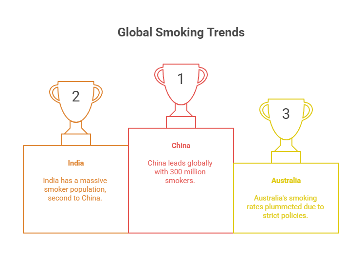 Smoking Cigarettes Statistics 3 Global Smoking Trends