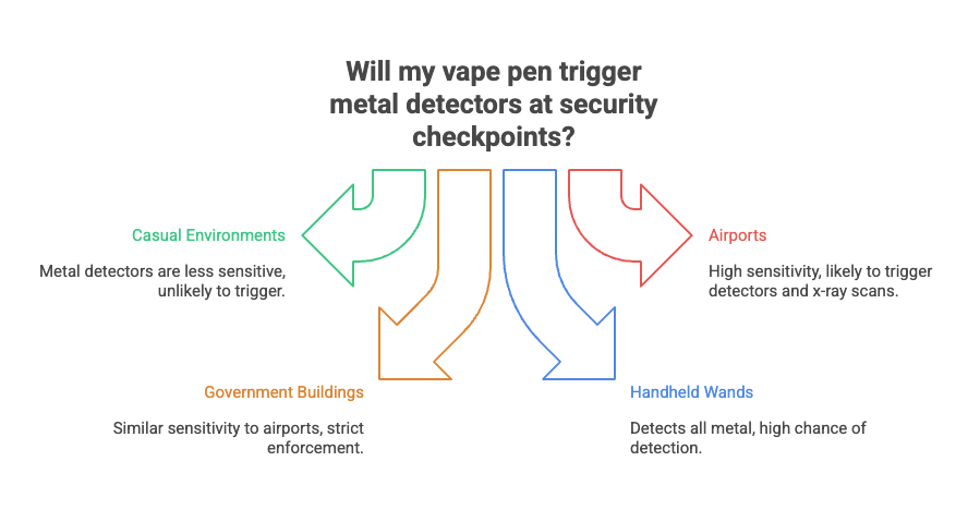 Do Vapes Set Off Metal Detectors? 5 Will my vape pen trigger metal detectors at security checkpoints?