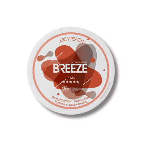 Breeze Juicy Peach 15mg Nicotine Pouches
